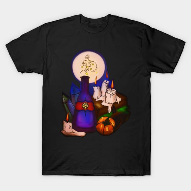 I Put a Spell on You T-Shirt by minniemorrisart